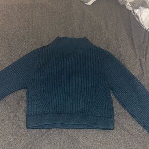 Target: cropped turtleneck shirt (with thumb holes)